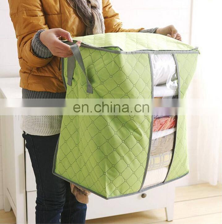 High Quality Thickened & Foldable Colorful Non-woven Carbon Fabric Apperal Quilt Storage Box