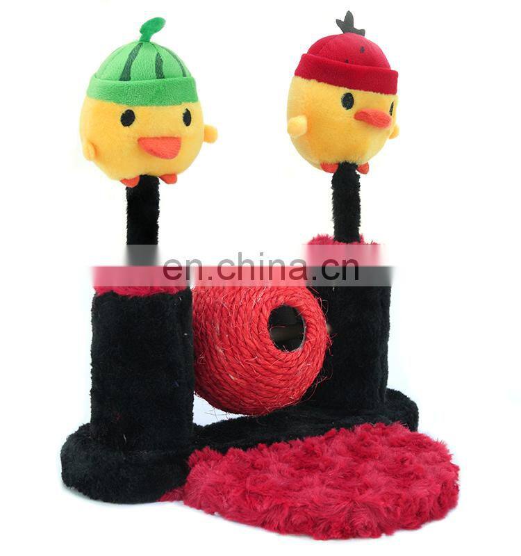 2015 New Style Double Upright Ball Cat Scratching