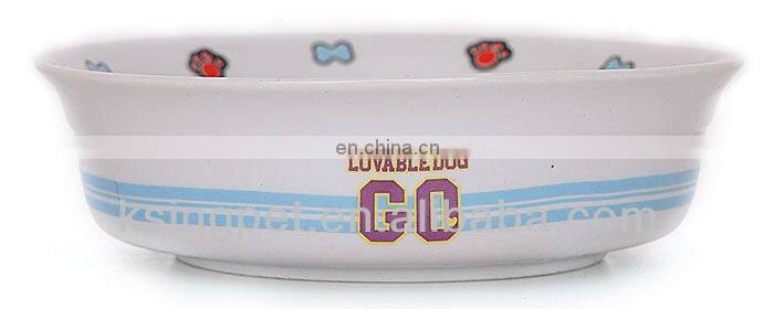 Ceramic pet bowl