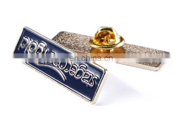 wholesale custom logo letter metal pin badges for promotion