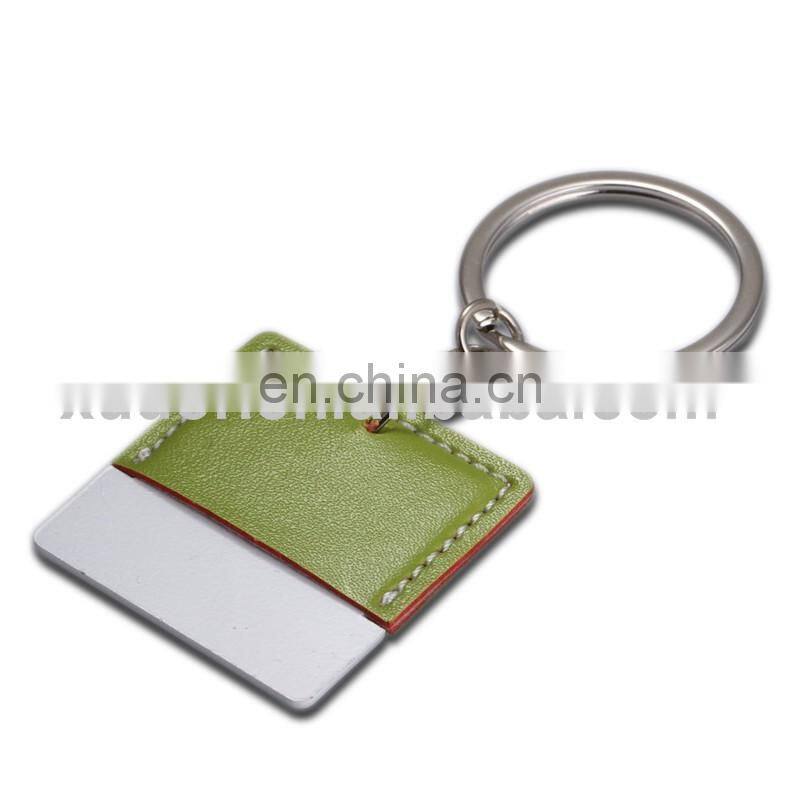 promotional PU leather tag keychain / bulk leather tags