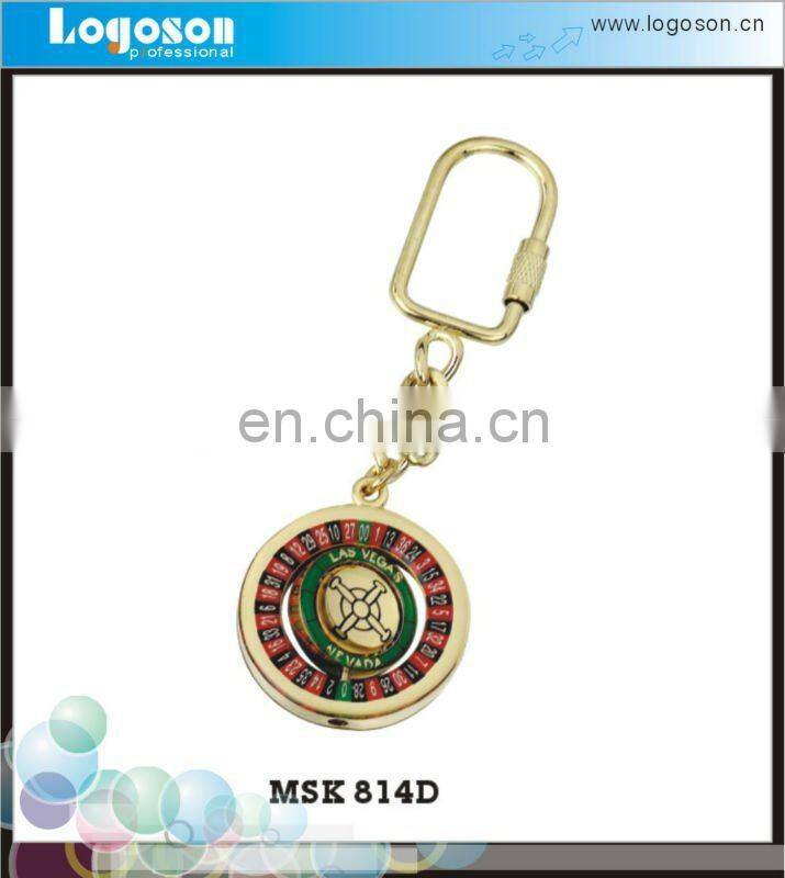 High Quality Custom Glacier Metal Epoxy Keychain Spinner