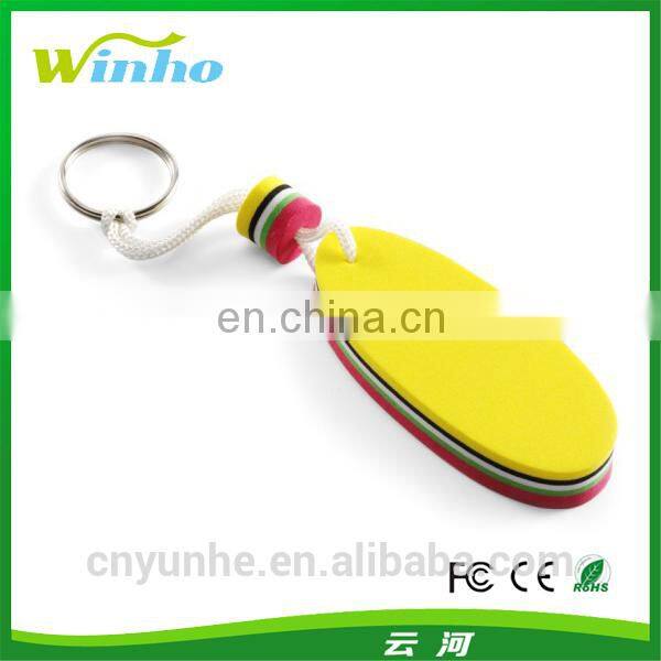 Plastic floating key ring with metal split ring