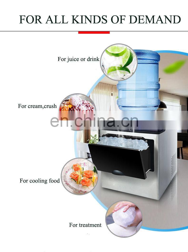 Commercial multi-functional small round ice making machine ice maker with a bottled water