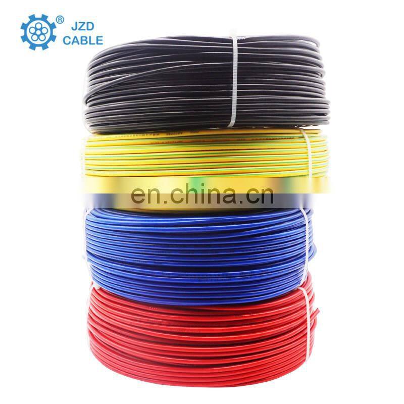 Hot 1.5mm 2.5mm 4mm 6mm 10mm single core copper pvc house wiring electrical cable and wire price building wire