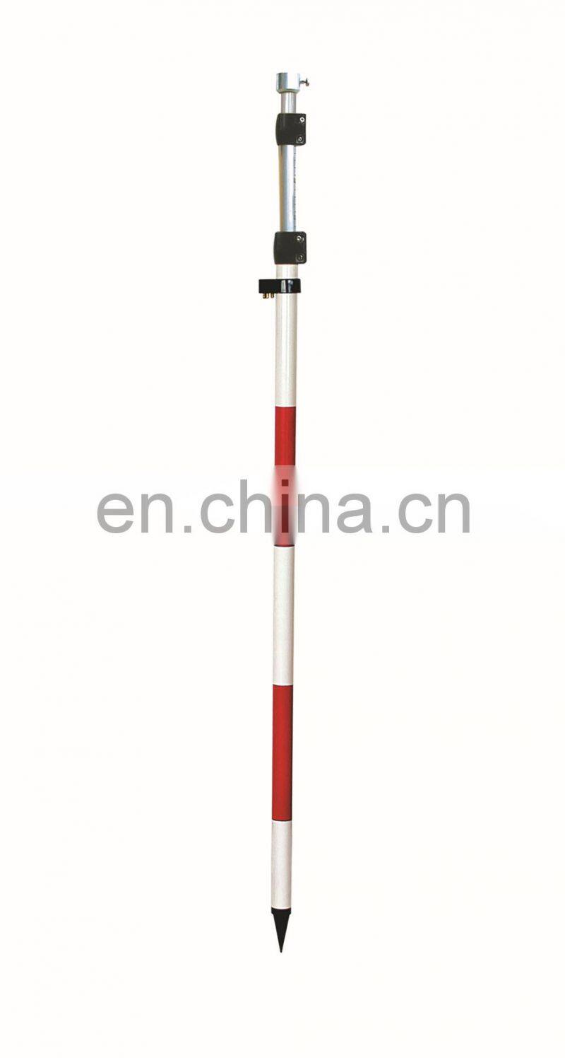 Aluminium red and White Survey Telescopic Mini Prism Pole