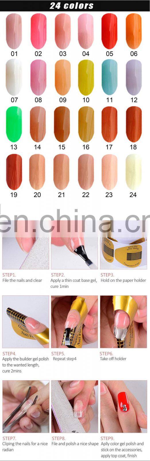 RONIKI Free sample OEM wholesale soft builder gel finish concentrated for extension nails Liquid Builder Gel