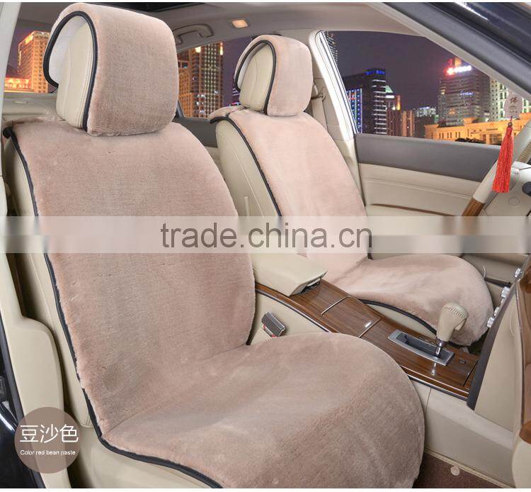 Customized Size and Color Faux Fur Sheepskin Car Seat Cover with EXW price