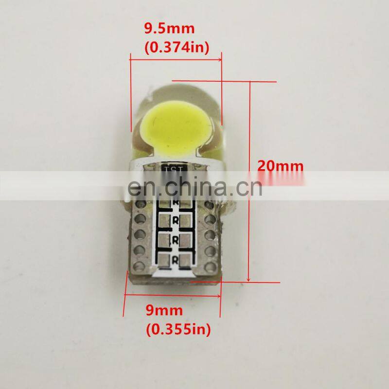 Carest 30pcs Super Bright Turn Side License Plate Light Lamp Bulb Auto T10 Led Cold White 194 W5W LED 168 COB Silica Car DC 12V