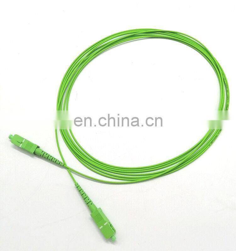 Green Patch Cord SC APC 1.6mm 3.5meter Singlemode Simplex Fiber Optical Cable Jumper Patch Cord