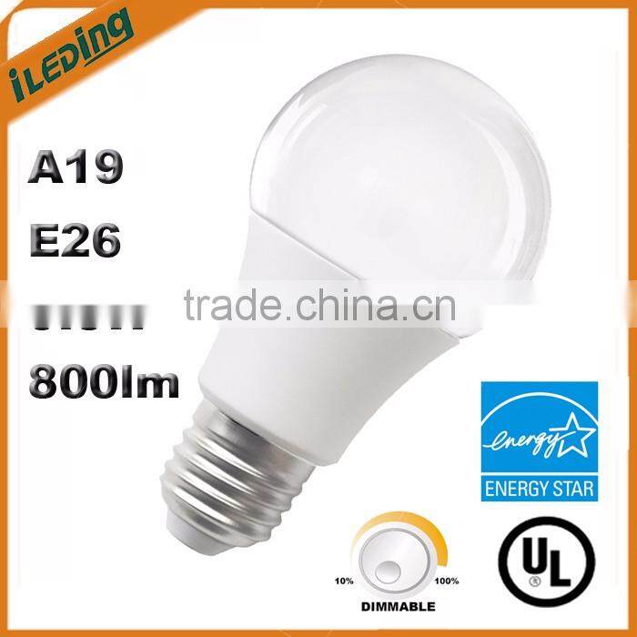 9.5W Warm White 3000K E26 LED A19 with UL ES2.0