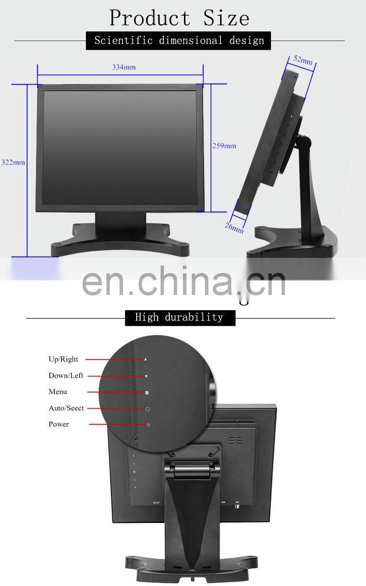 15 inch monitor touch screen Open frame Portable Matel case touch screen monitor Table Pc