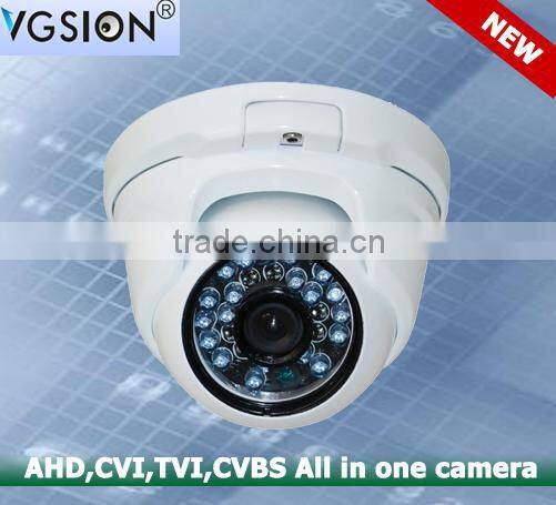 HYbrid 3.6mm HD Lens ICR Function 720P TVI-AHD-CVI-CVBS All in one Dome Camera