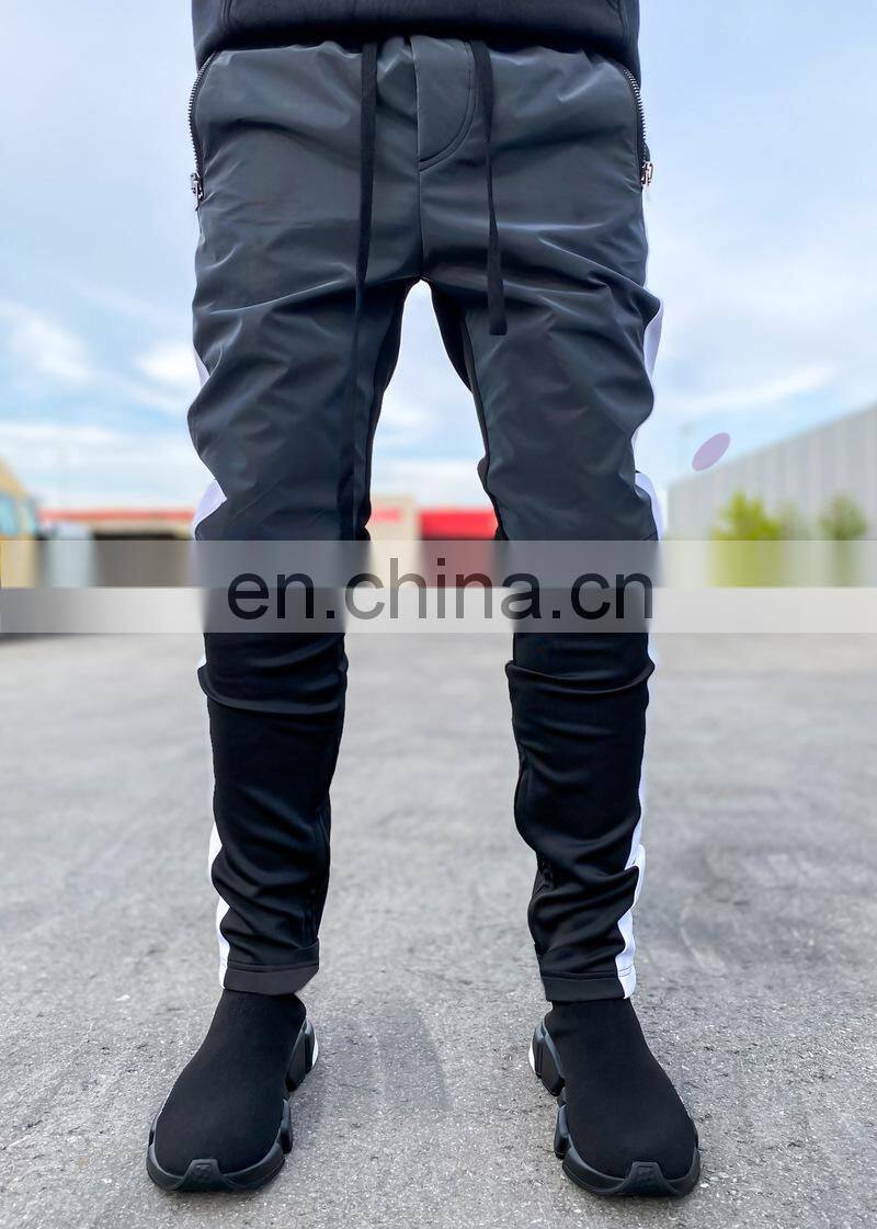New colorful reflective trousers Europe and the United States casual plus size hip-hop trousers colorful reflective pants