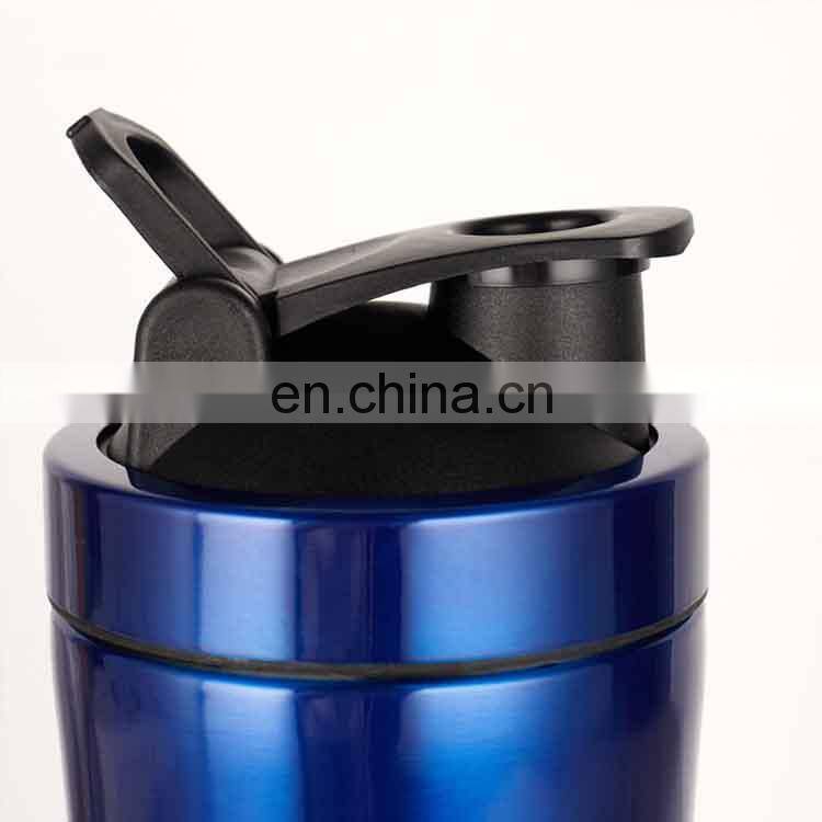 Custom Logo Colorful 1L Stainless Steel Gym Protein Shaker Bottle
