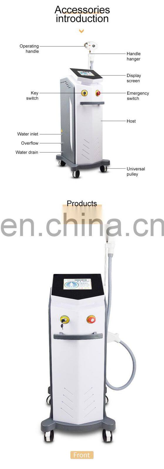 808 diode laser hair removal device Bar Germany Stack hair removal and Photon skin rejuvenation 2 in 1 beauty instrument
