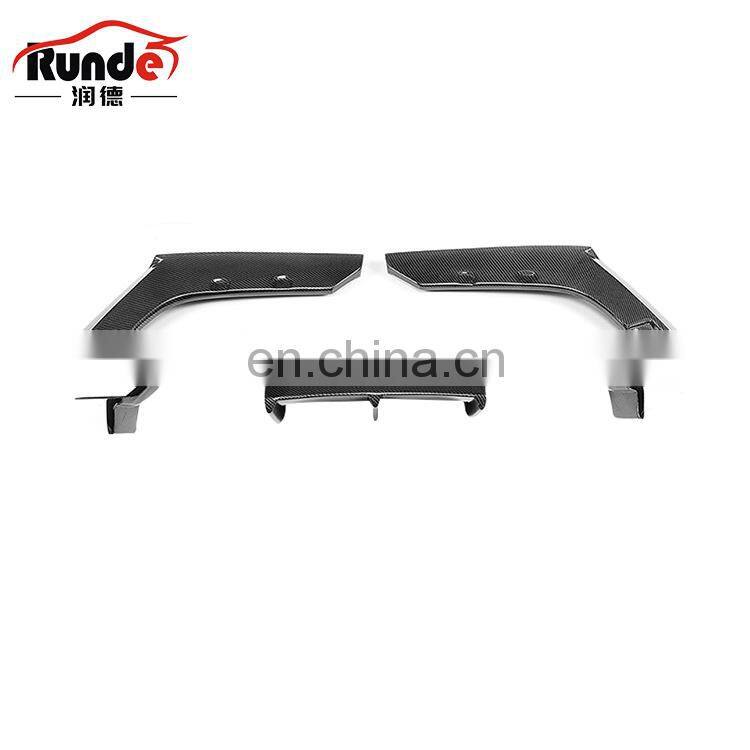 RD Carbon Fiber Rear Lip For BMW M3 M4 F80 F82 V Style Bumper 2014-2020