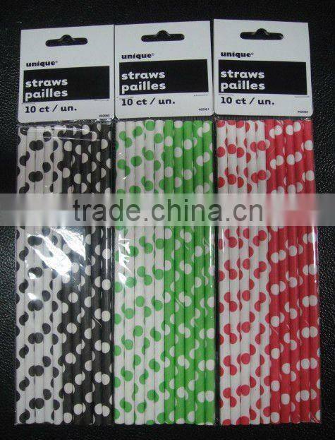 Fancy paper drinking straw