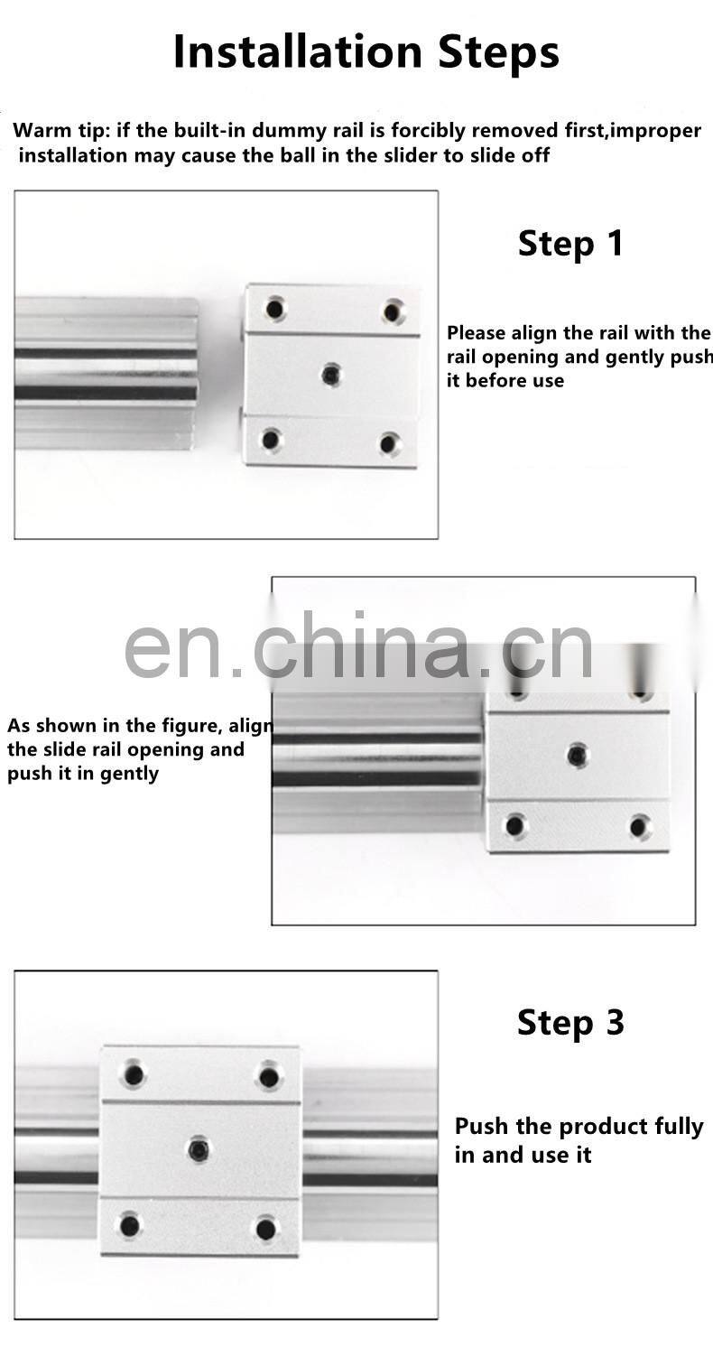 Sbr Cnc Linear Guide Rail Sbr12 Sbr16 Sbr20 Sbr25 SBR30 SBR35 SBR40 SBR50 UU LUU 300mm 400mm 500mm 600mm 800mm 1500mm
