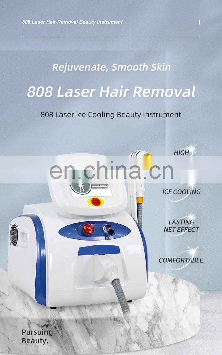 Mini 808NM Diode Lazer Hair Removal Machine Commercial Use