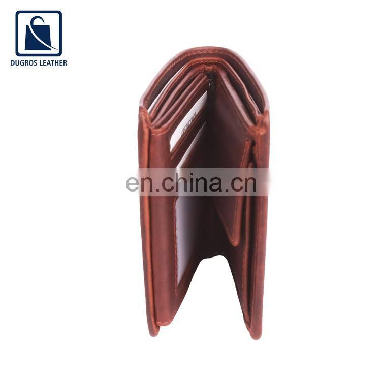 2022 Latest Arrival High Quality Buff Antique Fitting Genuine Leather Smart Card Wallet from Indian Manufacturer