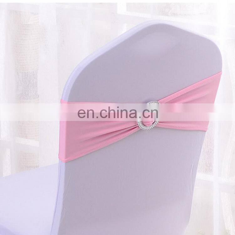 Ready Stock 24 Colors Spandex Wedding Chair Sashes With Buckle Slider