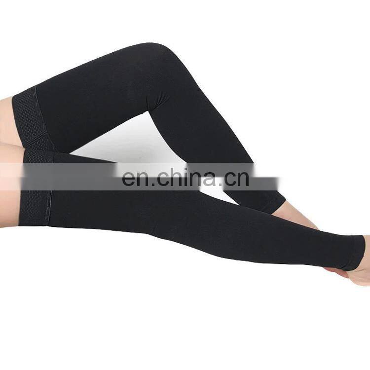 23-32mmhg Open Toe Medical Compression Socks Knee High Graduated Custom Logo Footless Thigh High Compression Stockings