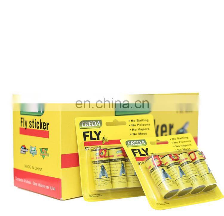 Wholesale Window Sticky Catcher Home Hanging Tape Roll Stickers Ribbon Flying Glue Trap