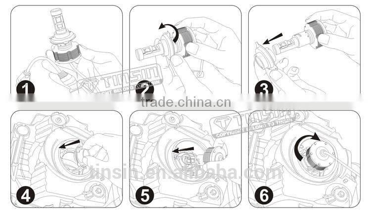 TINSIN LED BULBS !!! h4 h7 h8 h11 9005 9006 led car light