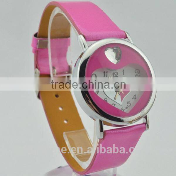 fashion promotion gift watches with quartz analog movt, stainless steel case back