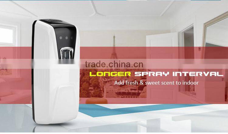 hotel battery aerosol dispenser automaict light sensor lockable telecontrol perfume dispenser