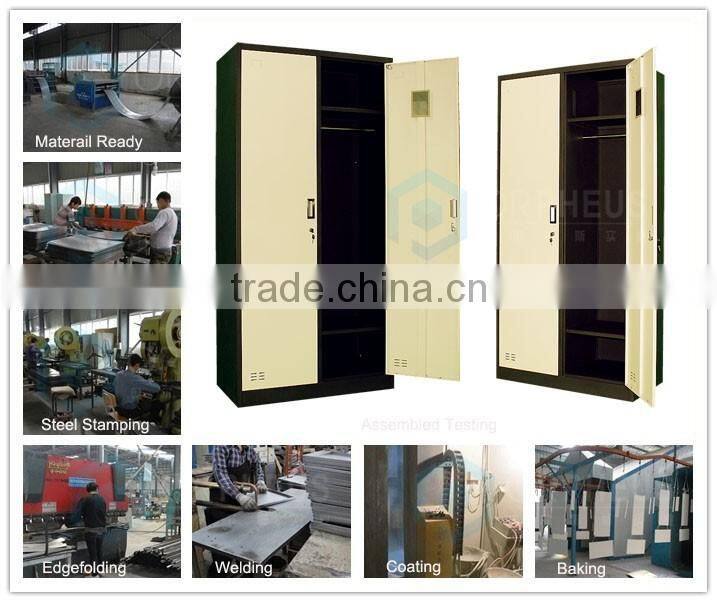 Godrej Steel Almirahs Deigns Detachable Metal Almirah Wardrobe 2 Mirror Doors Wardrobe Closet