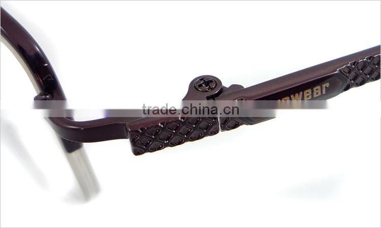 Half-rim half titauium mens 2014 new style glasses frames spectacle frames manufacturers