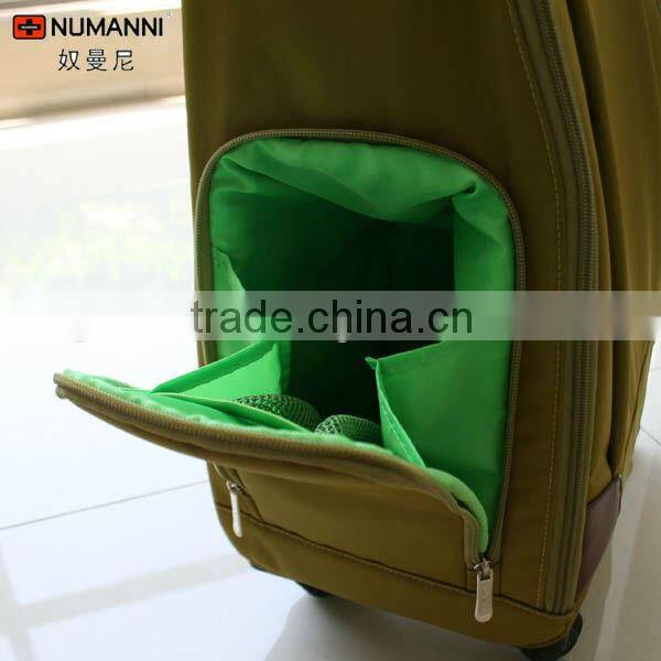 high quality fashion waterproof light lady's travel trolley laptop bag