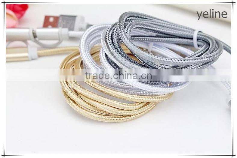 Tandem 2 USB cotton weave data cable for Huawei P9/4X/mate S