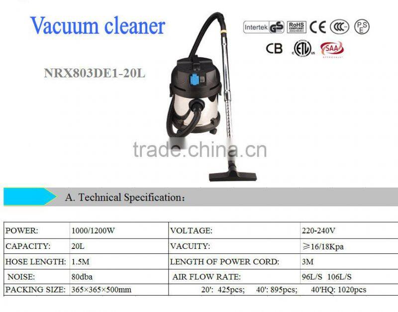 30 liters industrial power socket floor cleaning machine wet dry vacuum cleaners