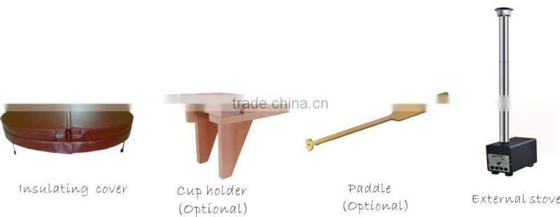 Round 2 person outdoor spa