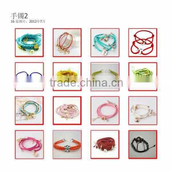 fashion paracord rope survival bracelet stainless steel clasp with dog tag