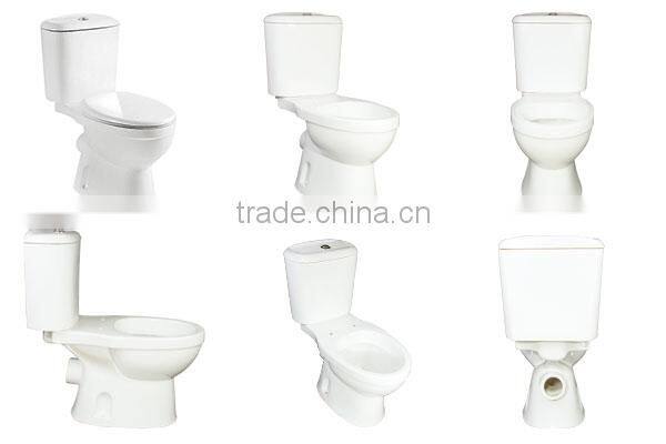 Modern bathroom washdown two-piece sanitary toilet