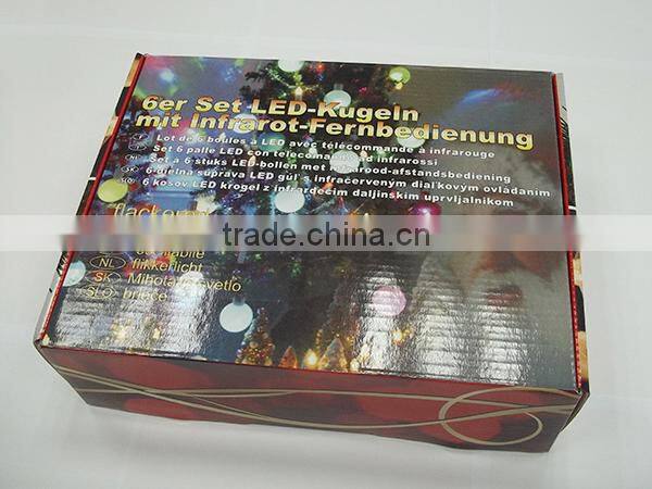 2016 cheap christmas tree led lights of colorful balls