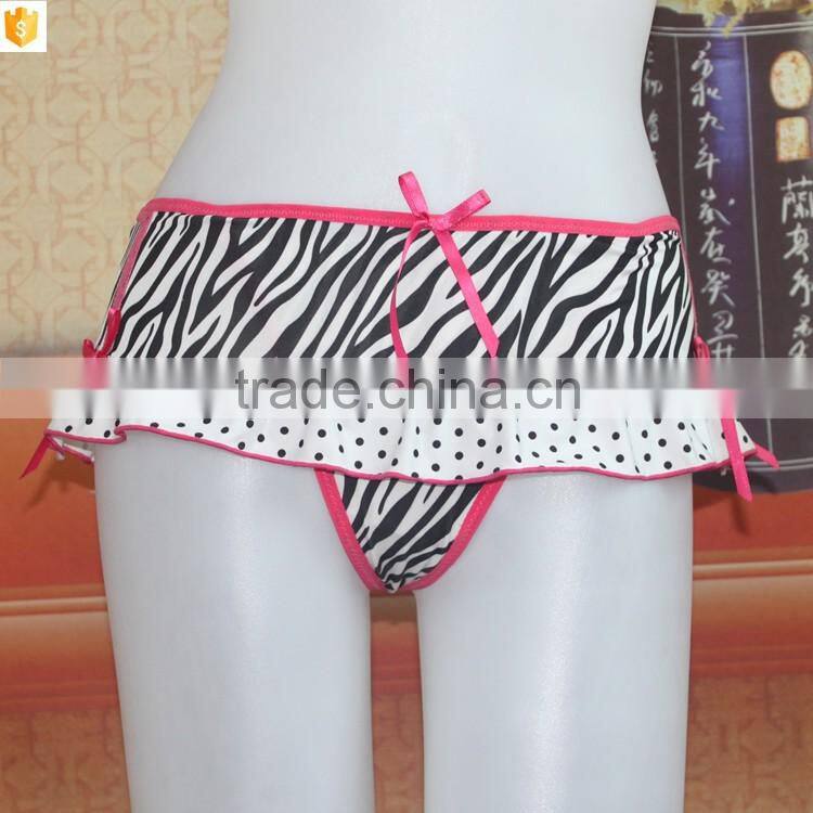 Unique stylish line design girls mini panty