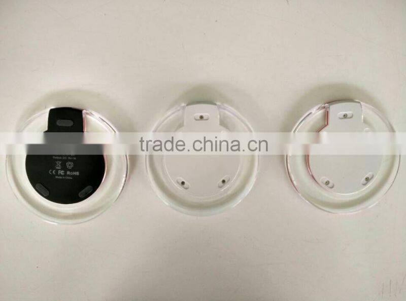 2016 mini qi standard wireless charger for samsung iphone mobile