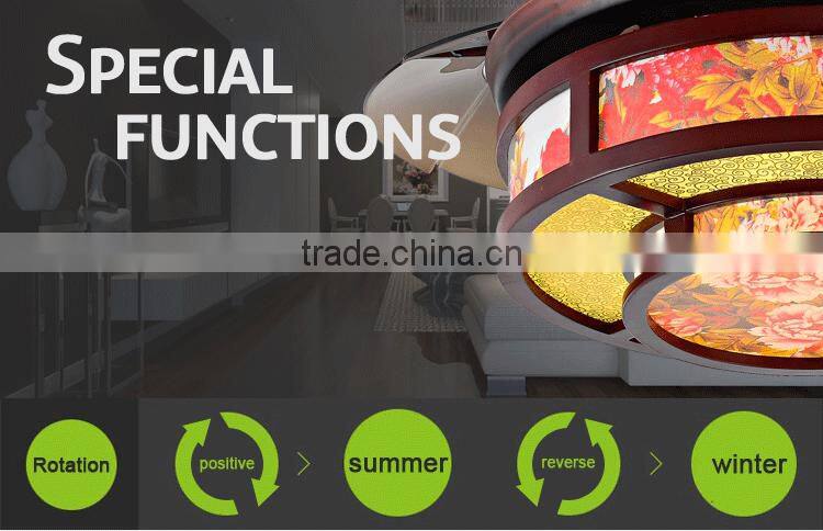 42'' Flower ABS 4 Blades Ceiling Fans For Kids Rooms With LED Light