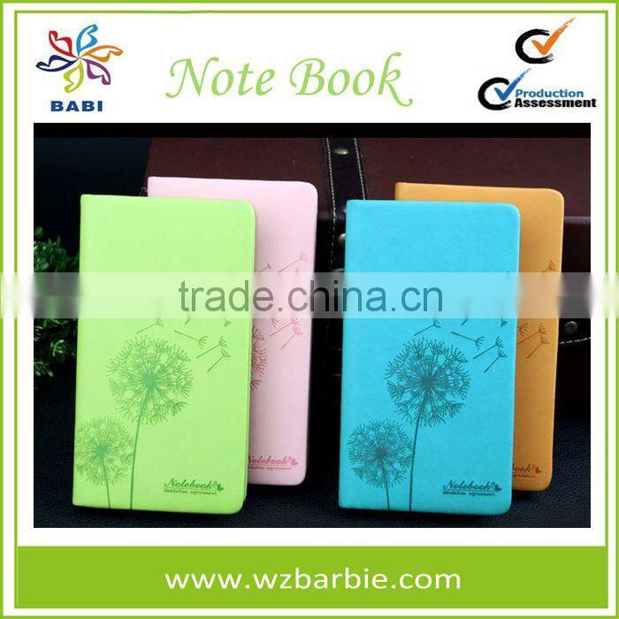 Dandelion PU Leather School Notebook/ Diary