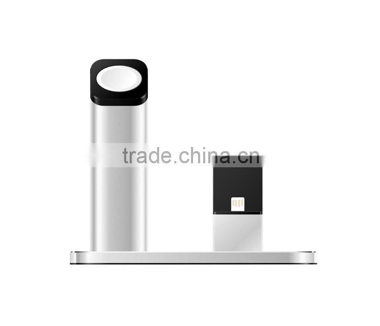 2 in 1 High quality Zinc alloy stand for apple watch for iphone