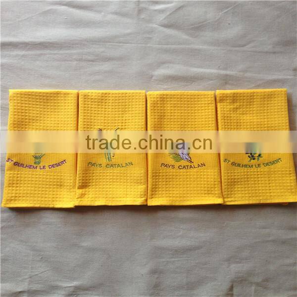 100% cotton dying embroider walf kitchen towel