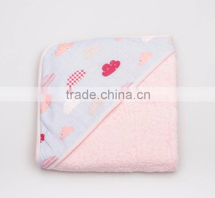 100% Organic Cotton Cartton Hooded Towel Baby
