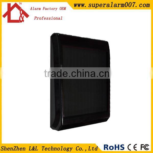 Black Outdoor wireless solar alarm siren for my own alarm system X6