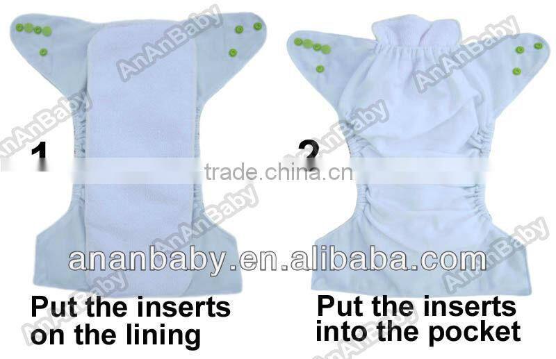 Minky Prints Baby Cloth Diapers Washable Diaper Nappies
