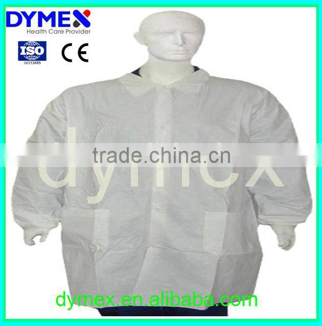 Disposable non woven fabric sterile medical supplies lab coat